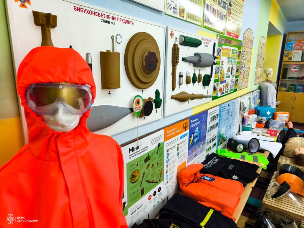 Протимінний стенд в класі безпеки