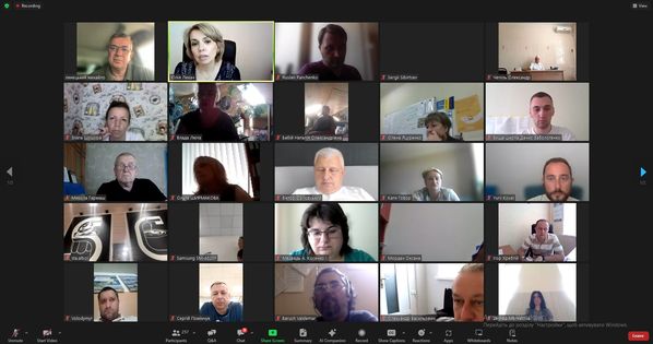 Лекція на тему «Особливості реалізації державної та місцевої політики в умовах воєнного стану та післявоєнного відновлення», яка відбувається в рамках освітнього марафону «Організація роботи на деокупованих територіях» в форматі Zoom-зустрічі