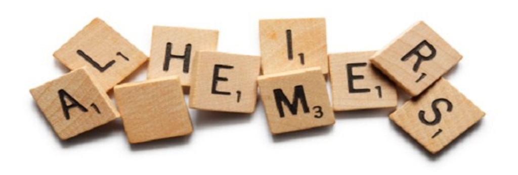 з кубиків складено слово Альцгеймер