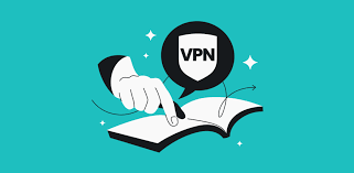 рука показує щось у зошиті, поруч знак VPN