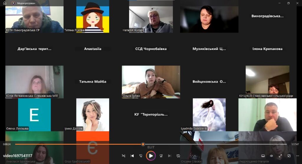 Онлайн-нарада з питань соціального захисту населення