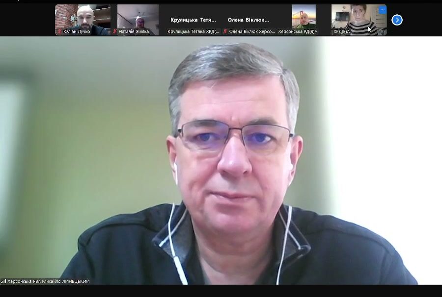 Михайло Линецький на робочій нараді