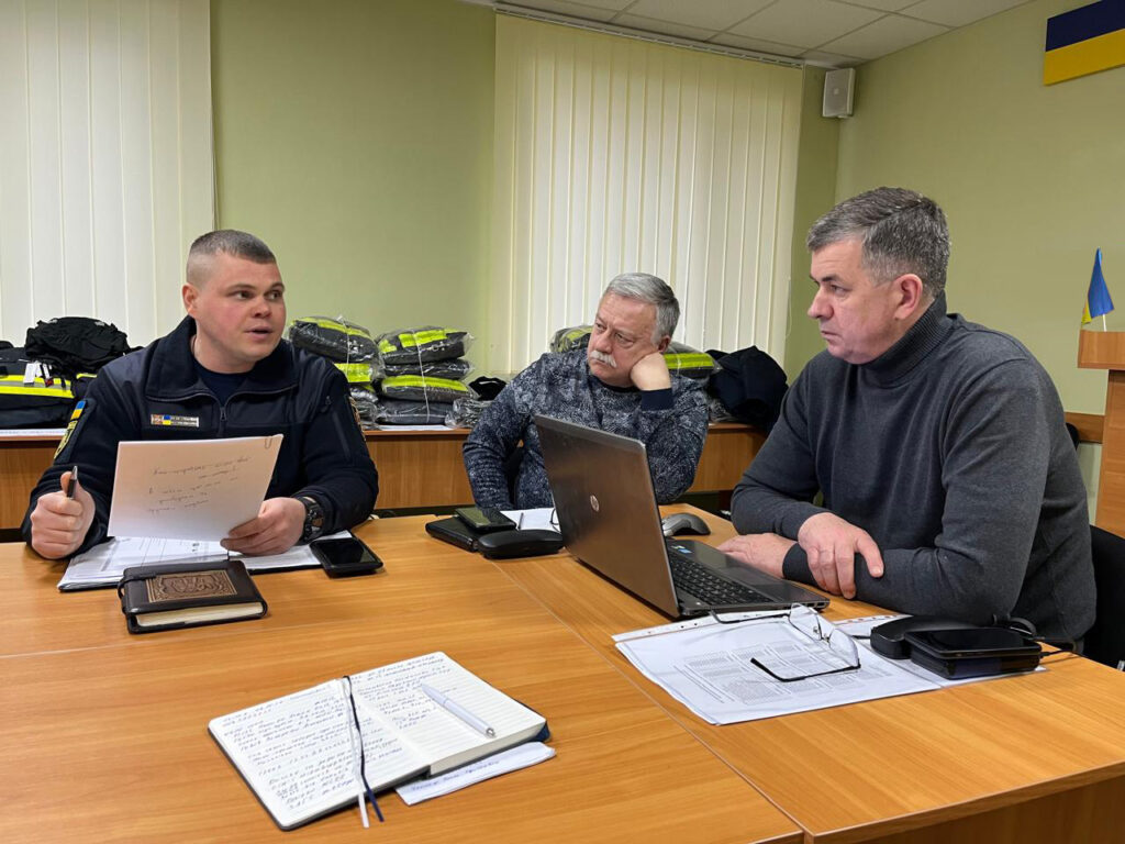 Михайло Линецький та Роман Харченко на нараді-семінарі