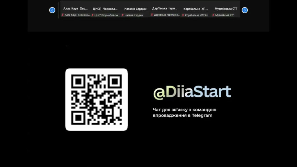 QR-код служби допомоги Дії при налаштуванні QR-коду установи