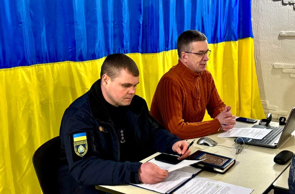 Михайло Линецький та Роман Харченко на засіданні ТЕБ та НС