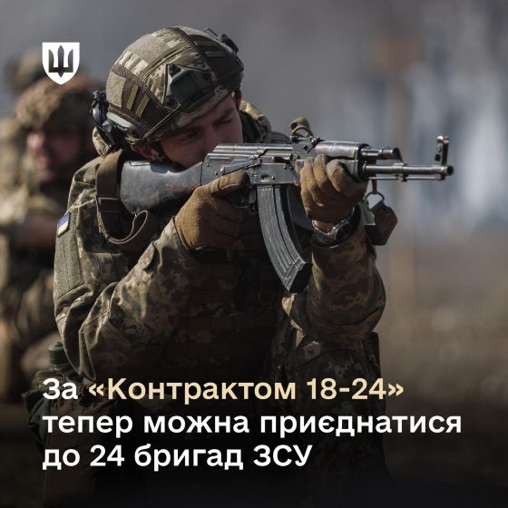 Кількість бригад за проєктом «Контракт 18-24», збільшено з 16 до 24