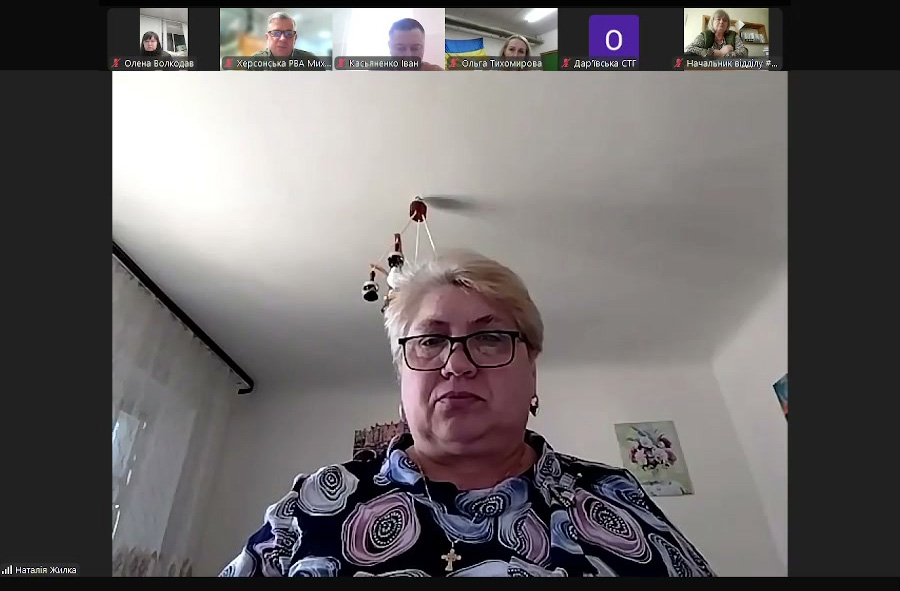 Наталія Жилка на засіданні Районної координаційної ради з питань гендерної рівності, запобігання та протидії домашньому насильству та протидії торгівлі людьми (в zoom-форматі)