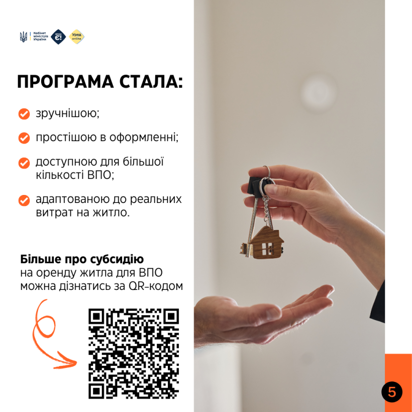 Субсидія на оренду житла для ВПО стала ще доступнішою
