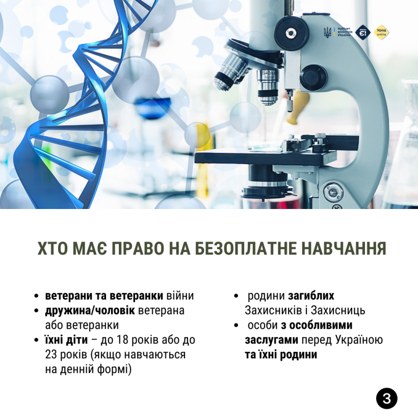 Як ветеранам, ветеранкам і їхнім родинам безоплатно здобути освіту або нову професію