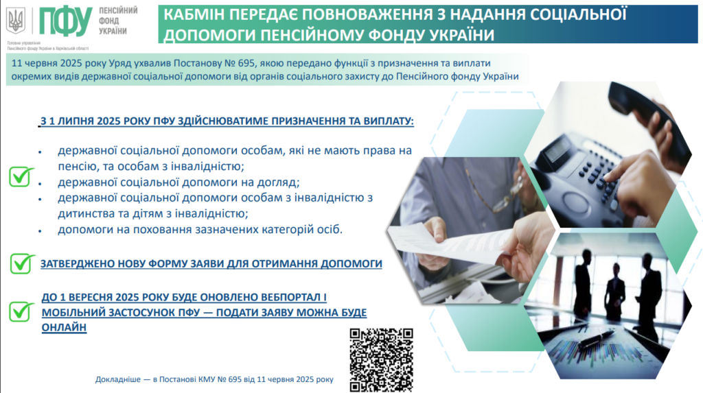Пенсійному фонду України передано повноваження щодо надання деяких видів державної соціальної підтримки.
