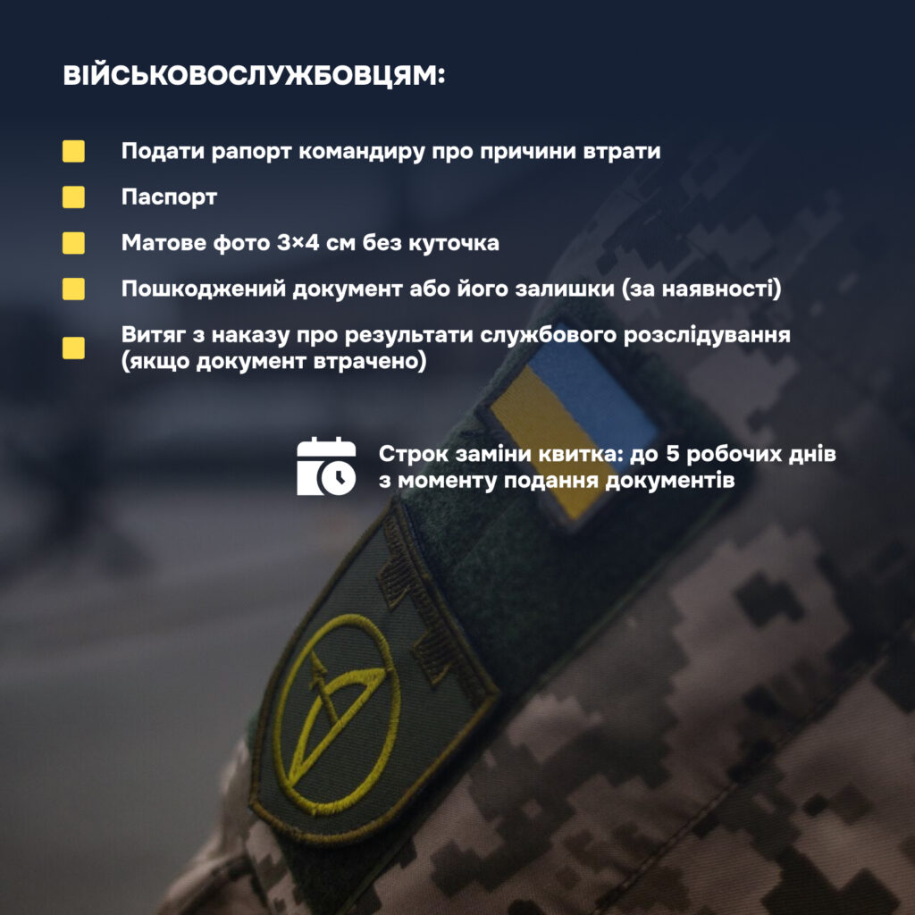 Відновлення втрачених документів внаслідок бойових дій