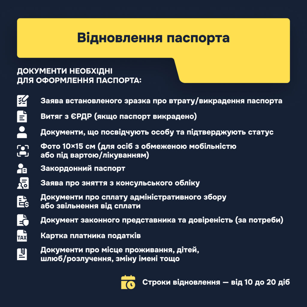 Відновлення втрачених документів внаслідок бойових дій