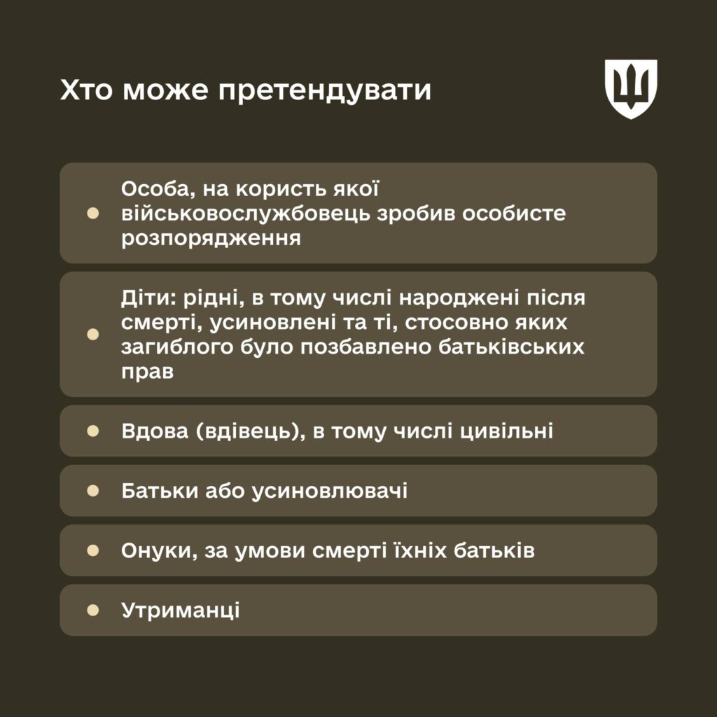 Виплата одноразової грошової допомоги у разі загибелі або смерті військовослужбовця: що потрібно знати