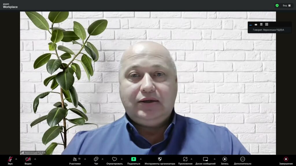 Михайло Жадан на засіданні робочої групи по підготовці до реалізації концепції створення індустріального парку