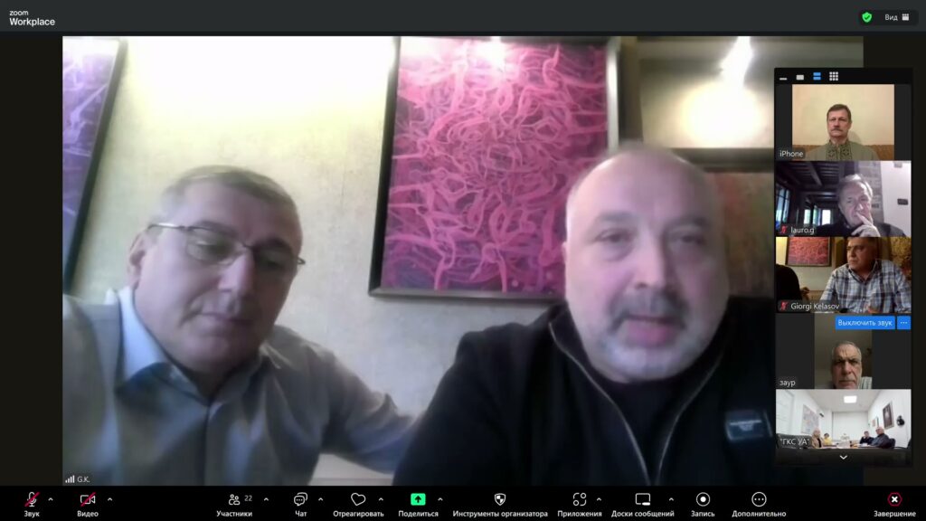 Георгій Кікабідзе та Лаша Клдіашвілі на засіданні робочої групи по підготовці до реалізації концепції створення індустріального парку