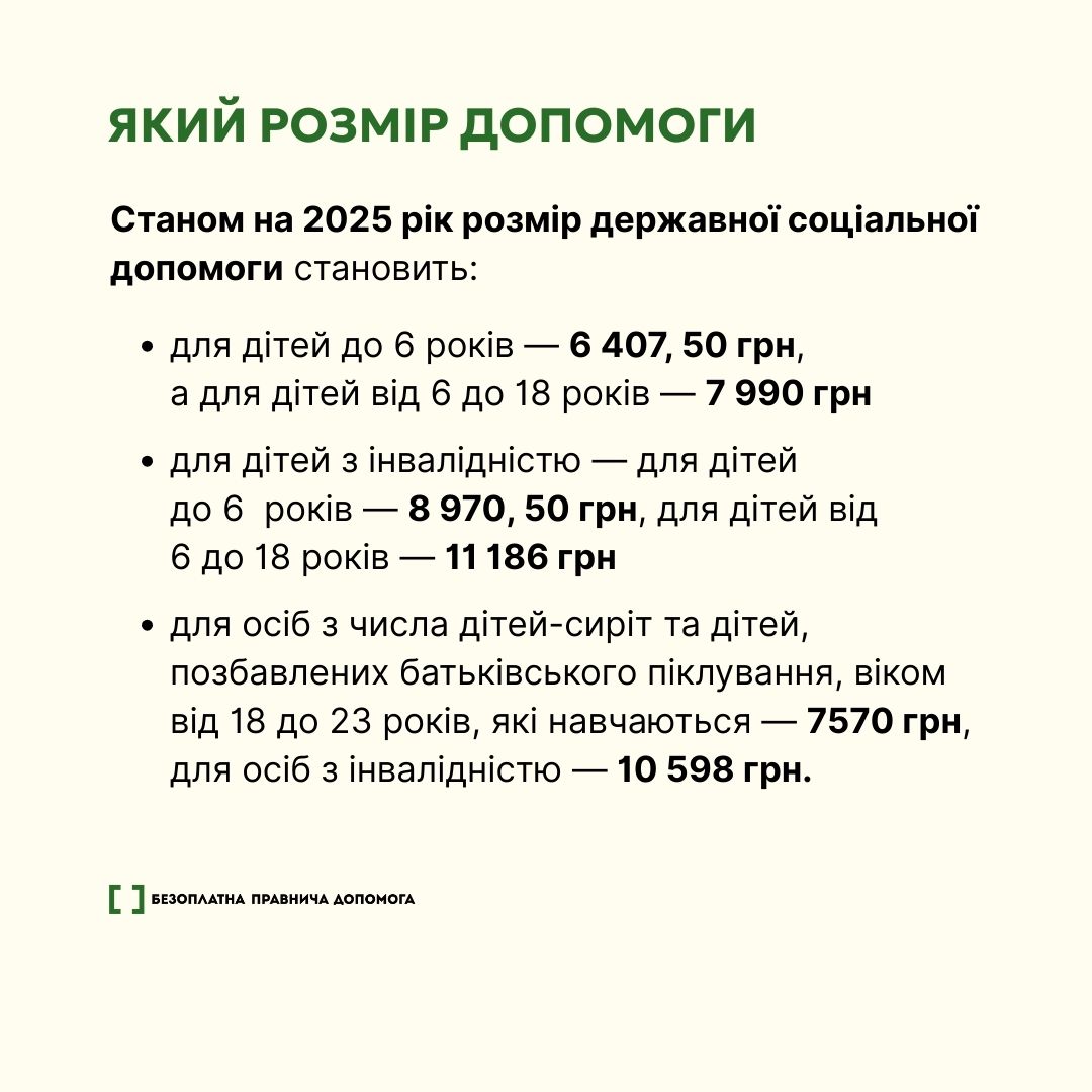 Державні виплати дітям у прийомних сім’ях та ДБСТ