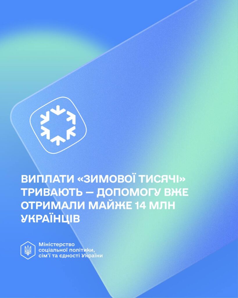 «Зимова підтримка»: прийом заявок завершується 24 грудня 2025 року