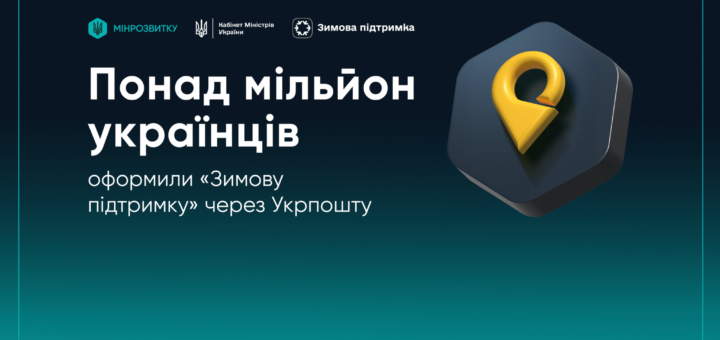 ПОНАД МІЛЬЙОН УКРАЇНЦІВ ОФОРМИЛИ «ЗИМОВУ ПІДТРИМКУ» ЧЕРЕЗ УКРПОШТУ
