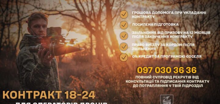 36 окрема бригада морської піхоти імені контрадмірала Михайла Білинського проводить набір операторів дронів та роботизованих комплексів за державною програмою «Контракт 18-24»